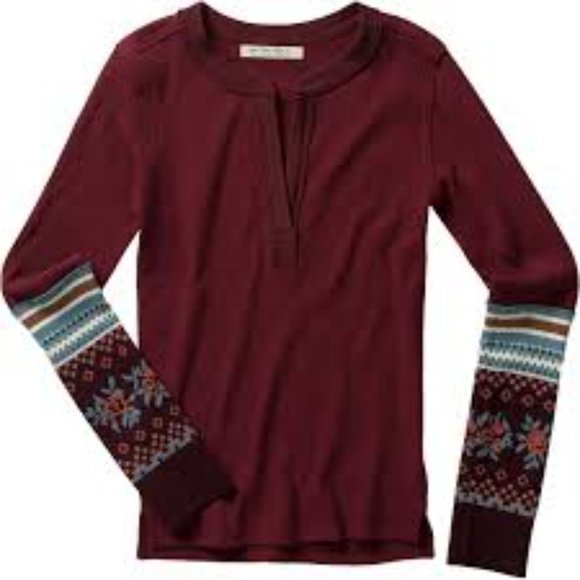 FREE PEOPLE Mikah Layering Thermal Cuff Wine Combo in XS - Picture 5 of 5